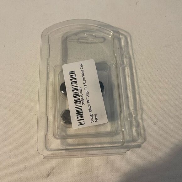 SRT Logo Valve Stem Caps in Black Set of 4 NWT - Picture 4 of 4